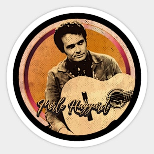 merle haggard// 29 Art Drawing me Sticker